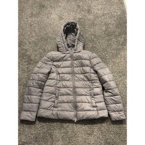 Barbour Women's Shaw Quilt Puffer Hooded Jacket Size 10